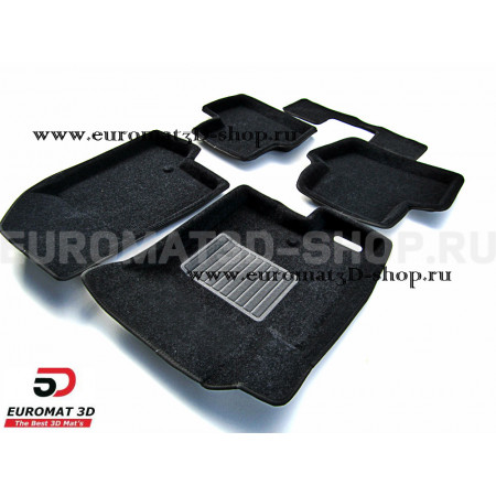 Текстильные 3D коврики Euromat3D Business в салон для Dodge Caliber (2007-2014) № EMC3D-002501