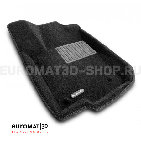 Текстильные 3D коврики Euromat3D Business в салон для Mercedes ML-Class (W164) (2005-2011) № EMC3D-003501