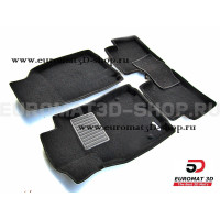 Текстильные 3D коврики Euromat3D Business в салон для Renault Fluence (2010-) № EMC3D-004201