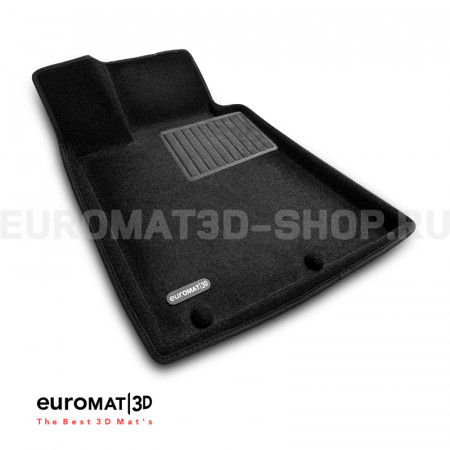Текстильные 3D коврики Euromat3D Business в салон для Hyundai Equus (2013-) № EMC3D-002928