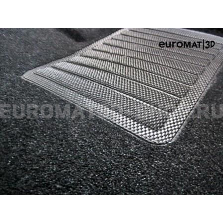 Текстильные 3D коврики Euromat3D Business в салон для Toyota Hilux (2016-) № EMC3D-005134