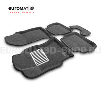 Текстильные 3D коврики Euromat3D Lux в салон для Subaru XV (2017-) № EM3D-004705G Серые
