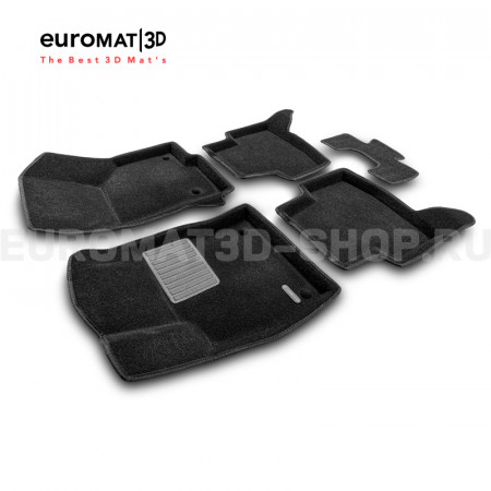 Текстильные 3D коврики Euromat3D Premium в салон для Volkswagen Passat B8 (2016-) № EMPR3D-005401