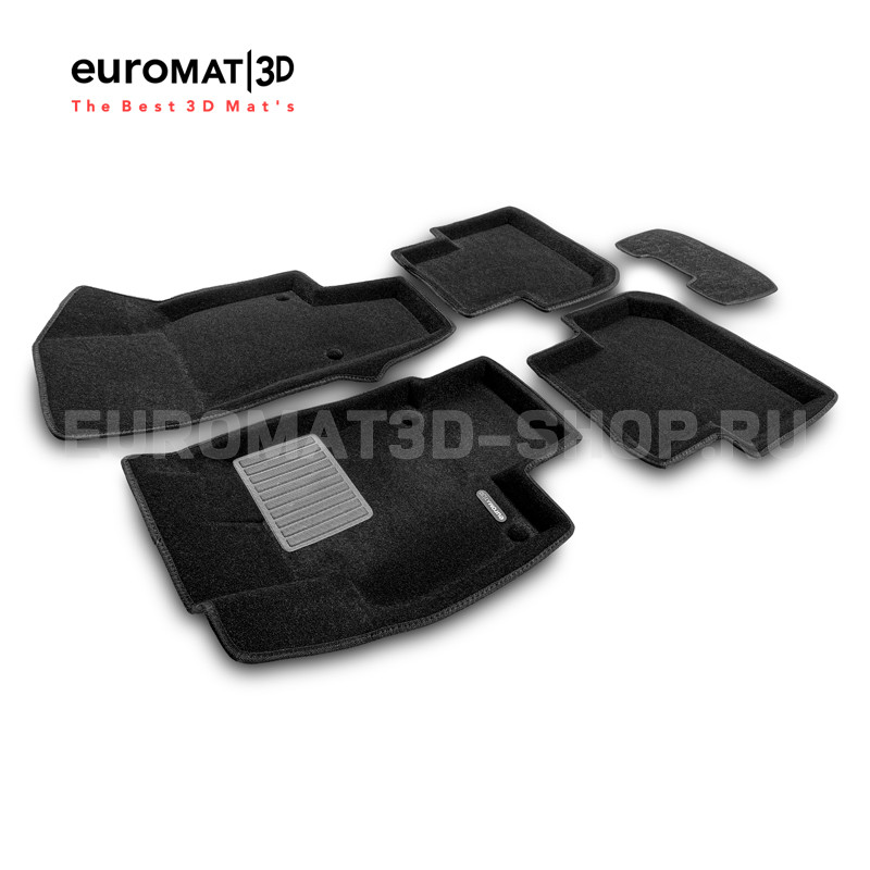 Текстильные 3D коврики Euromat3D Premium в салон для Volkswagen Tiguan (2017-2024) № EMPR3D-005415 Текстильные 3D коврики Euromat3D Premium в салон для Volkswagen Tiguan (2017-2024) № EMPR3D-005415