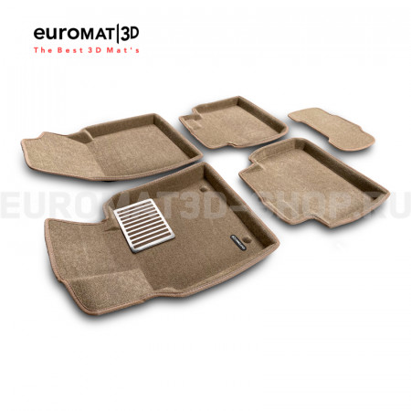 Текстильные 3D коврики Euromat3D Lux в салон для Lexus ES (2019-) № EM3D-005101T Бежевые Текстильные 3D коврики Euromat3D Lux в салон для Lexus ES (2019-) № EM3D-005101T Бежевые