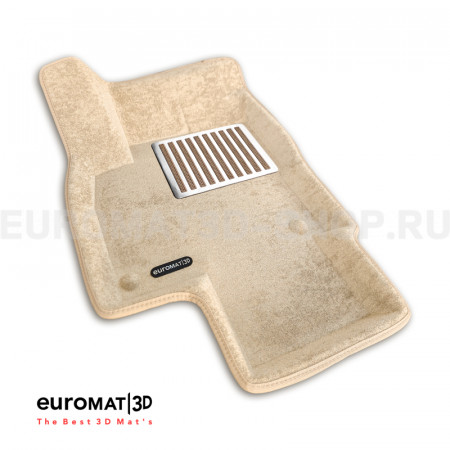 Текстильные 3D коврики Euromat3D Lux в салон для Volkswagen Tiguan (2017-2024) (Укороченная) № EM3D-005420T Бежевые Текстильные 3D коврики Euromat3D Lux в салон для Volkswagen Tiguan (2017-2024) (Укороченная) № EM3D-005420T Бежевые
