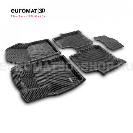 3D коврики Euromat3D EVA в салон для Skoda Kodiaq (2017-2024) № EM3DEVA-004512