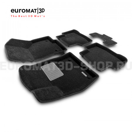 Текстильные 3D коврики Euromat3D Premium в салон для Audi Q3 (2020-) № EMPR3D-001115