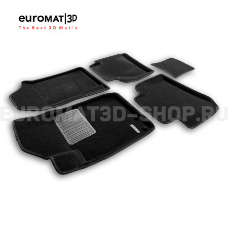 Текстильные 3D коврики Euromat3D Business в салон для DongFeng Rich 6 (DF6) (2022-) № EMC3D-001450