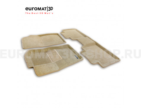 Текстильные 3D коврики Euromat3D Business в салон для TANK 500 (2023-) № EMC3D-004910T Бежевые