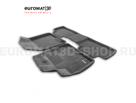 Текстильные 3D коврики Euromat3D Business в салон для Gac GS8 (2016-2022) № EMC3D-001432G Серые Текстильные 3D коврики Euromat3D Business в салон для Gac GS8 (2016-2022) № EMC3D-001432G Серые