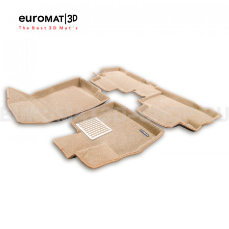 Текстильные 3D коврики Euromat3D Lux в салон для Tenet T8 (2025-) № EM3D-001446T Бежевые